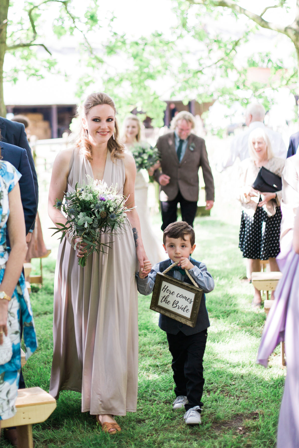 Here comes the bride sign
