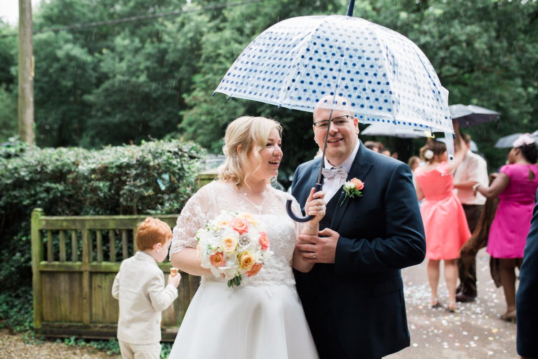Rainy wedding