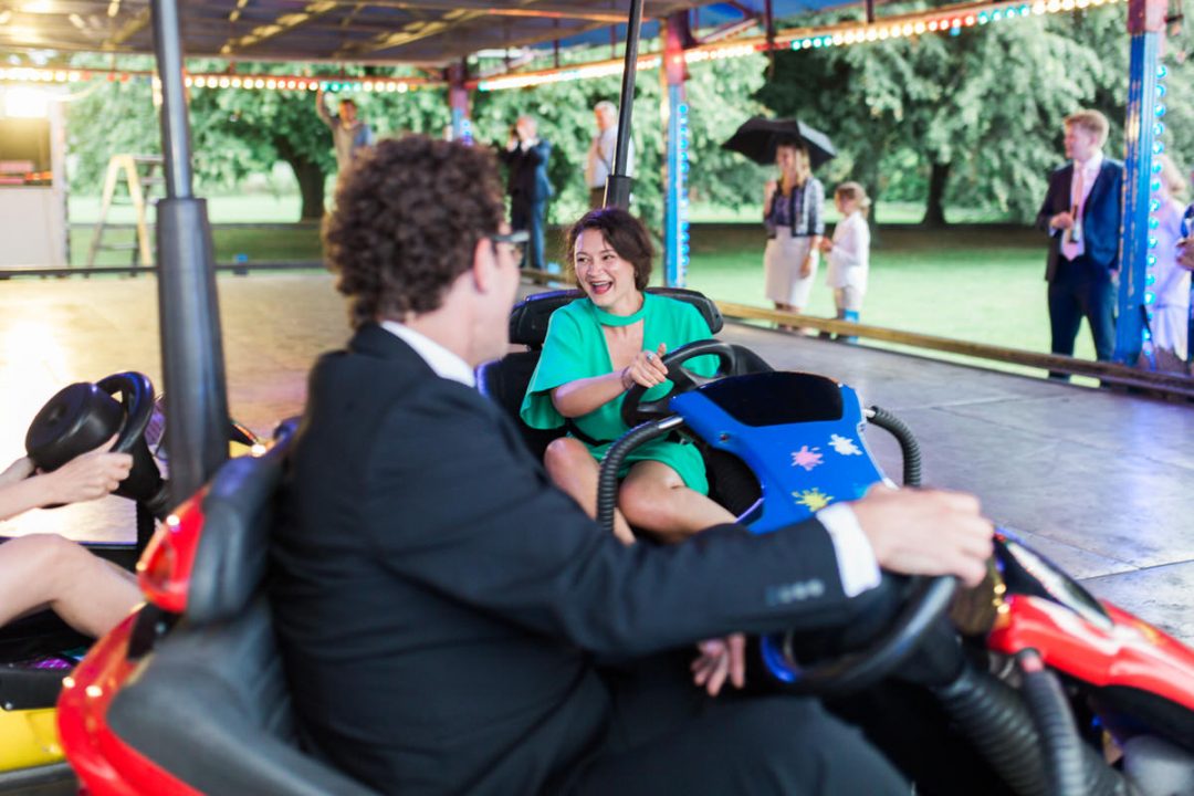 wedding bumper cars