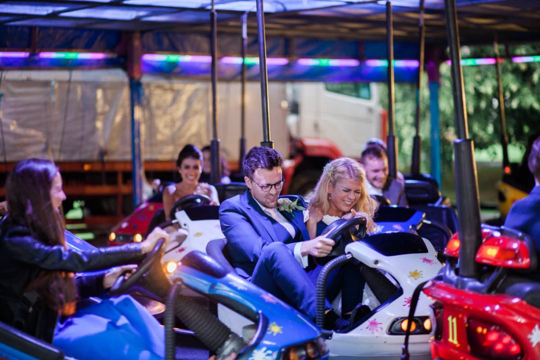 wedding bumper cars
