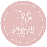 Featured on the English wedding blog badge
