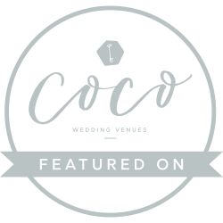 coco wedding venue badge