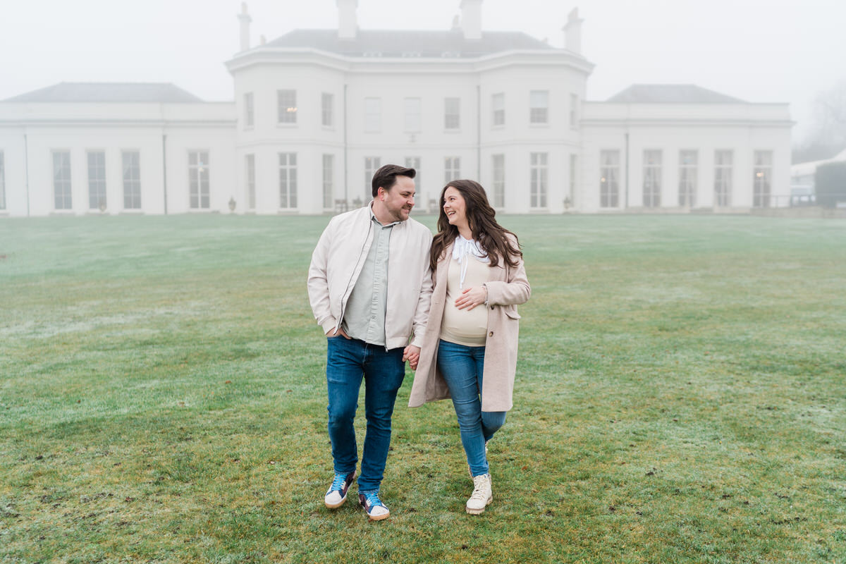 Misty Maternity shoot at Hylands Park in Essex