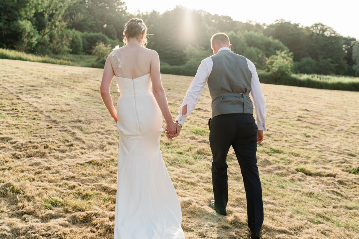 Golden hour at Le Talbooth wedding venue